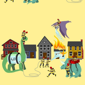 The Dinosaur and Firefighter Brigade