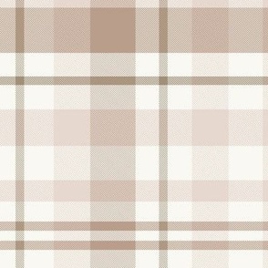 Neutral Plaid Cream and Taupe