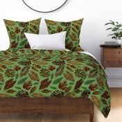 Jungle Cats (Tropical Green) 