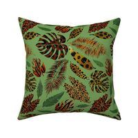 Jungle Cats (Tropical Green medium scale) 