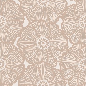 Zebra Flower - Warm Neutral 2