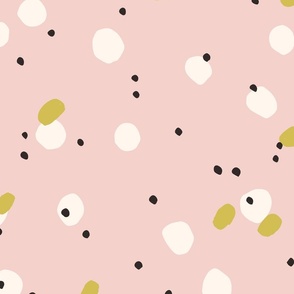 Abstract pattern with colourful dots