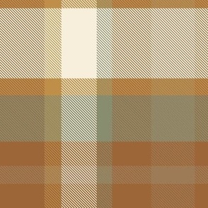 Sage, Copper and Golden Yellow Fall Plaid