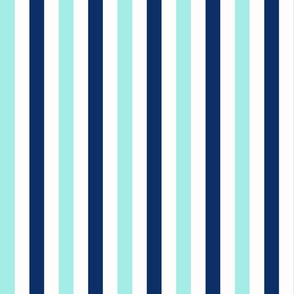 Blue boat stripes - FABRIC