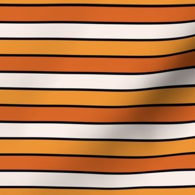 Burnt orange Halloween stripe 