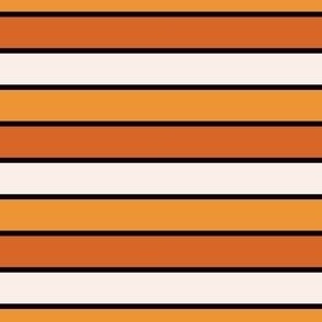 Burnt orange Halloween stripe 