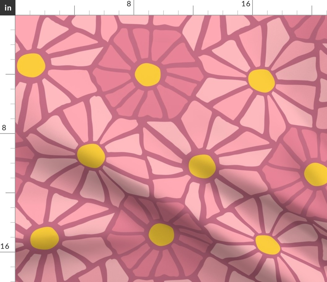 Tessellated Flowers - Dark Rosette