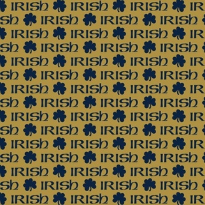 Irish (Navy on Gold small scale)  