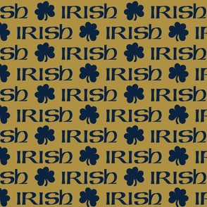 Irish (Navy on Gold) 