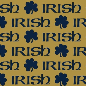 Irish (Navy on Gold large scale) 