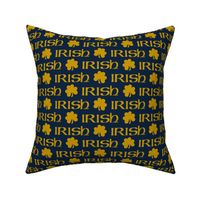 Irish (Gold on Navy small scale) 