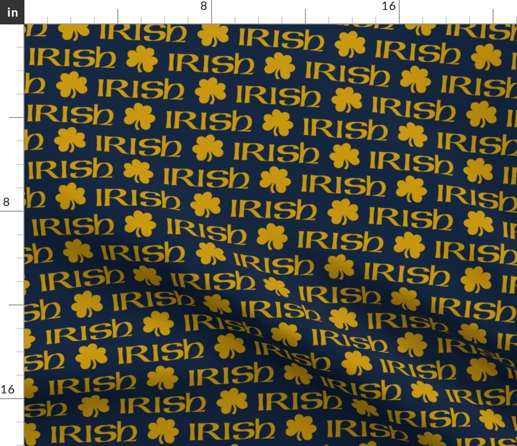 Irish (Gold on Navy small scale) 
