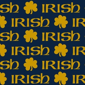 Irish (Gold on Navy large scale) 