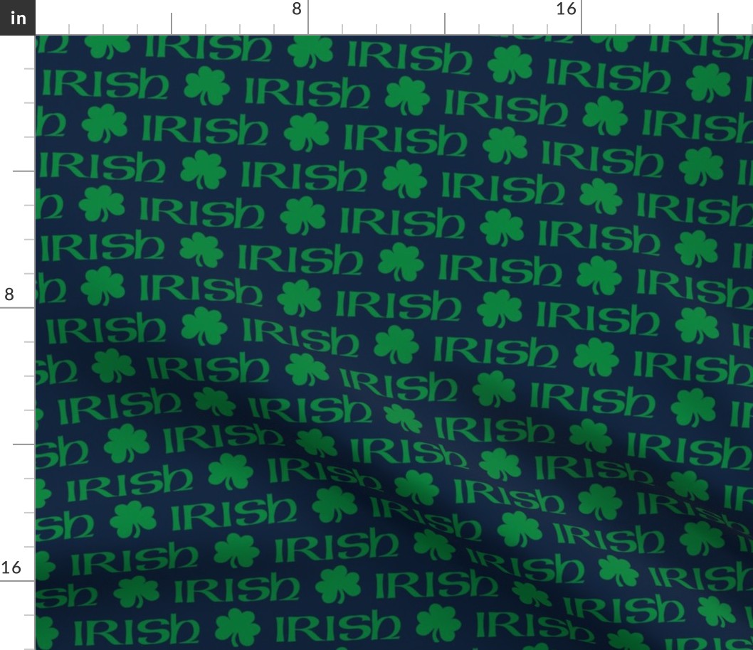 Irish (Green on Navy small scale) 