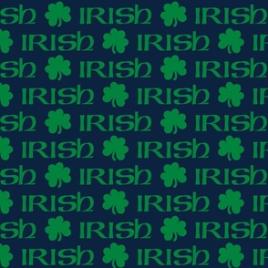 Irish (Green on Navy) 