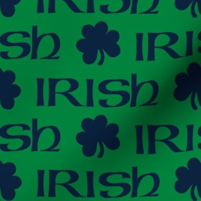 Irish (Navy on Green) 