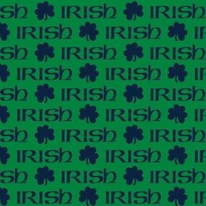 Irish (Navy on Green) 