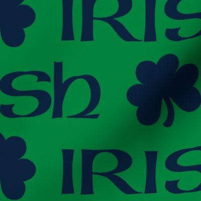 Irish (Navy on Green large scale) 