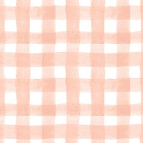 watercolor gingham peach big