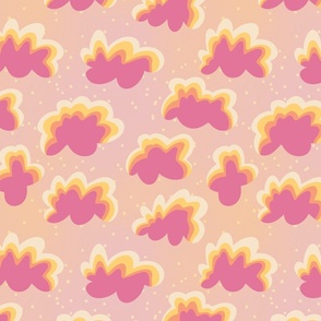 Sunrise Clouds (12") - lavender, pink, yellow (ST2023SC)