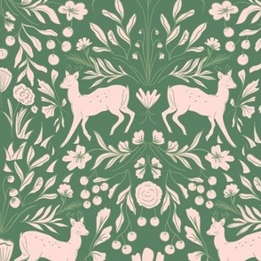 Fawn Forest - rose and sage