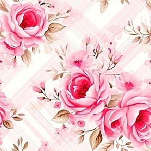 Pink Rose Trellis