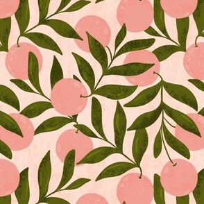 Orange Grove - pink and green 