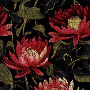 Water Lily Maximalist Nouveau