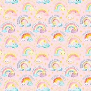 Kawaii Rainbow Fabric, Wallpaper and Home Decor | Spoonflower