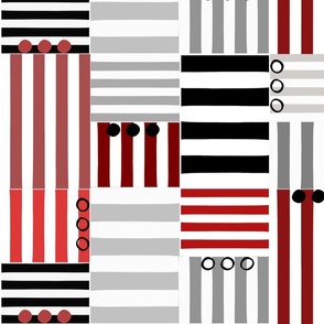 stripe blocks - rings and things_ red - large
