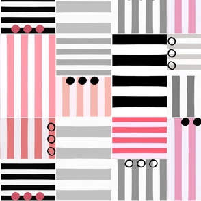 stripe blocks - rings and things_ pink - large