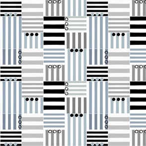 stripe blocks - rings and things_ blue - medium