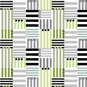 stripe blocks - rings and things_ green - medium 
