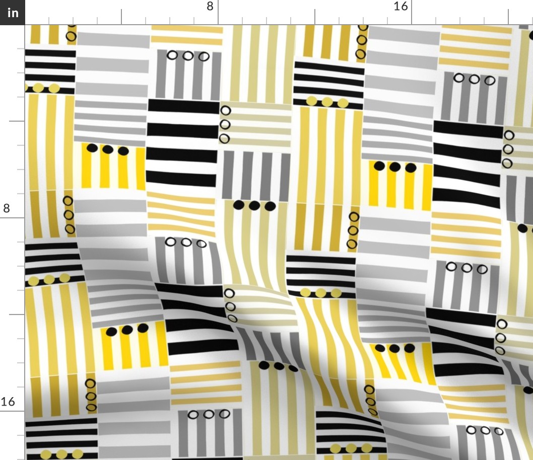 stripe blocks - rings and things_ yellow - medium