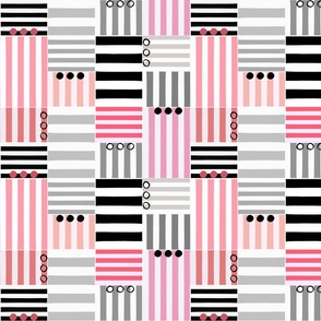 stripe blocks - rings and things_ pink - medium