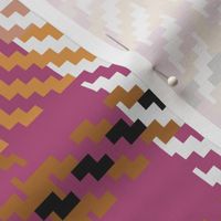 321 - $ Jumbo large scale classic twill weave plaid design in warm pink. orange, grey and cream tones for pretty check wallpaper, country interiors, table cloths, duvet covers and kids apparel