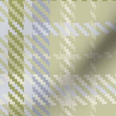 321 - Jumbo large scale classic twill weave plaid design in warm neutral soft apple green tones for masculine wallpaper, country interiors, table cloths, duvet covers and kids apparel