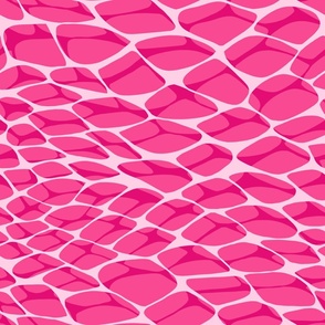 Pink netting water ripples barbiecore