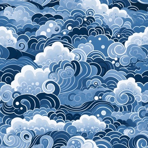 Dreamy Whirlpool Clouds