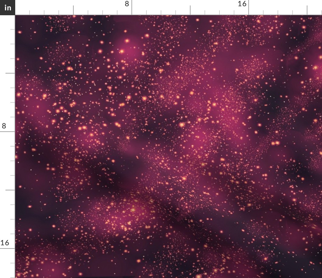 Black and Magenta Night Sky Cosmic Space Galaxy Large