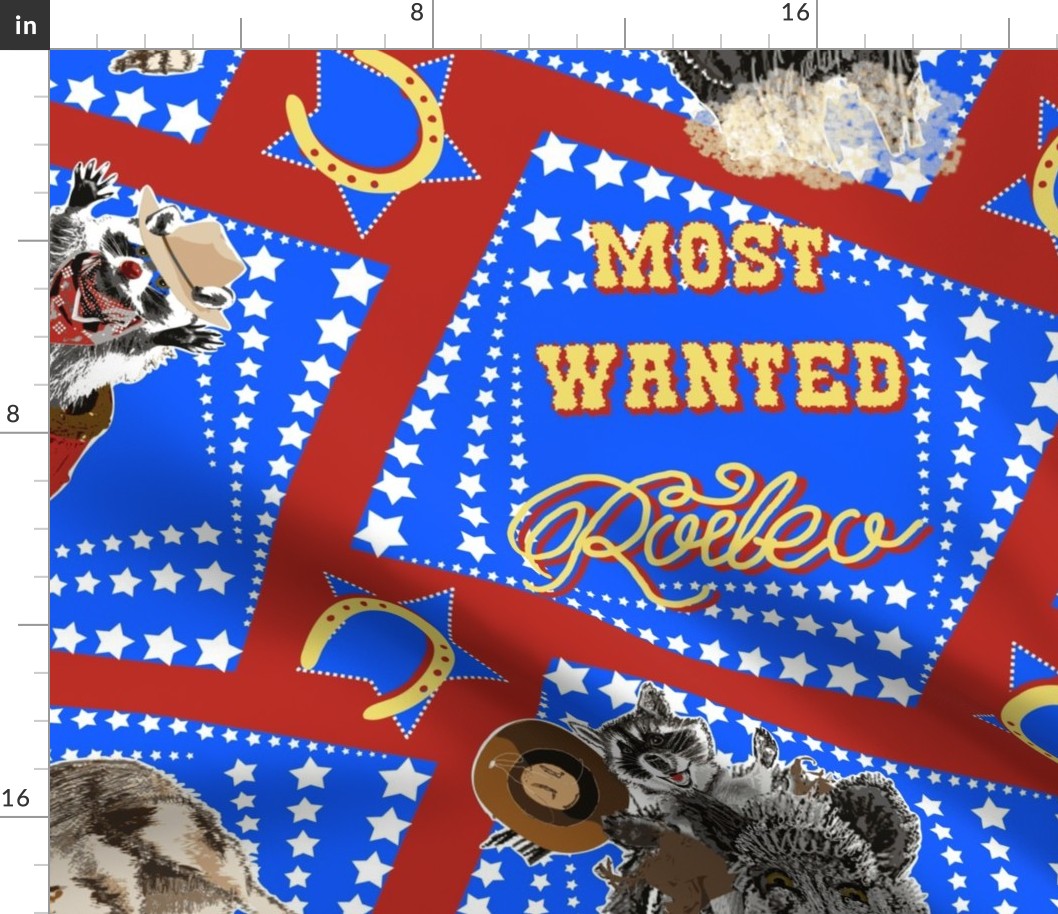Bedding - Most Wanted Rodeo Racoons