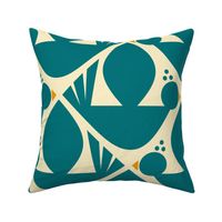 Flying Songbirds - Turquoise- Lg