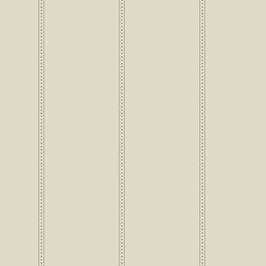 A subtle dot and line stripe in beige.