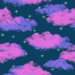 Sky - Night - blue and pink