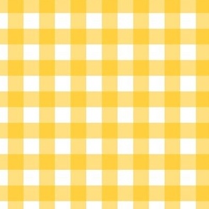 Yellow Amber Gingham Plaid