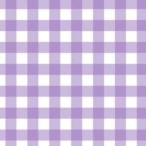 Gingham Plaid Amethyst Purple