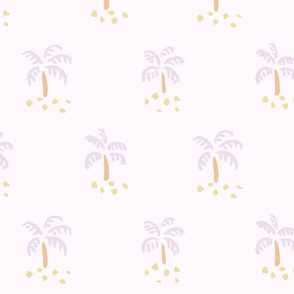 Simple Little Palm Trees -  lavender over lilac  // Big Scale