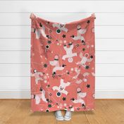 Whimsical Astronaut in Pink Outer Space Adventure -  Bedding Pinks