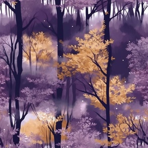 lavender and gold forest T177 L