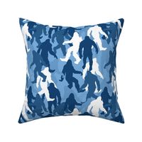funny bigfoot sasquatch camouflage blue large scale